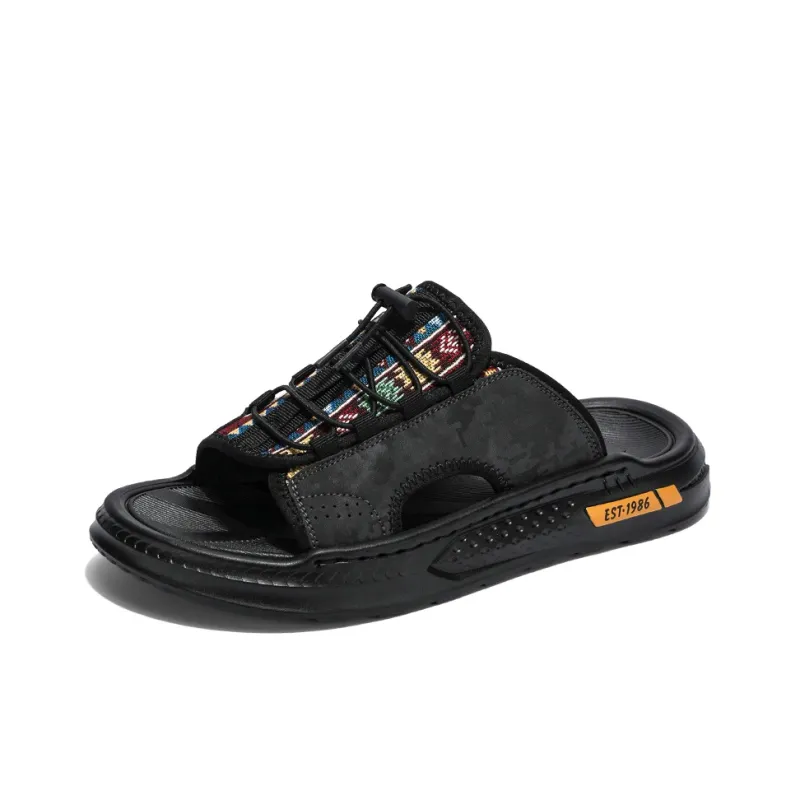 AMICNIEGD Slip Resistant Cushioning Slide Slippers Men's-5