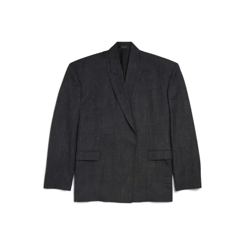 Balenciaga Check Detailed Tailored Jacket