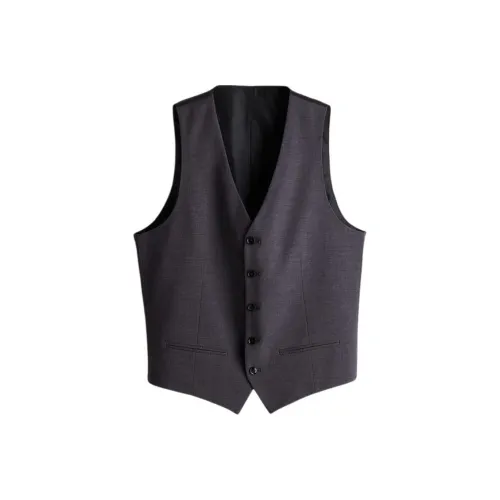 H&M Vests Men Dark Gray