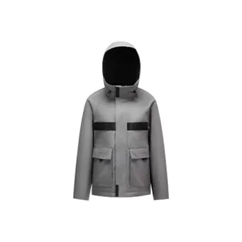 YAYA Down Jackets Men Asphalt Gray Sparrow