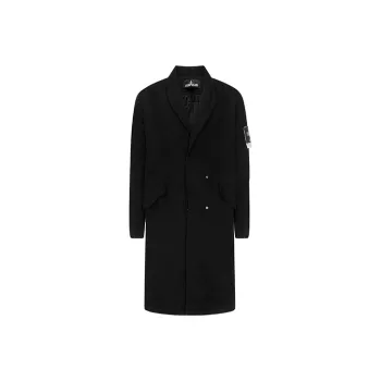 STONE ISLAND Coats Men Black