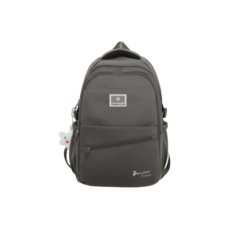 OUZIHUANG Nylon Backpack Regular Unisex Black/Gray/Orange/Purple/Khaki-1