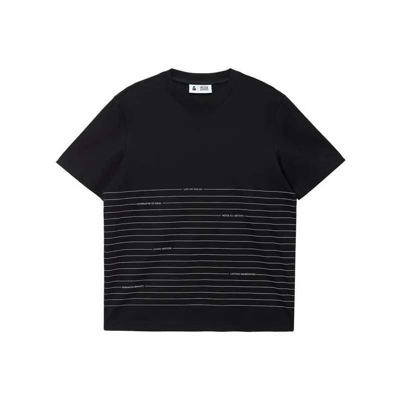 JACK JONES· T Shirt Men's E40 Black-0