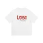 White Heather Gray-Black Text Pattern