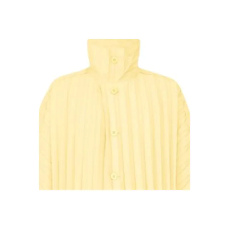 Homme Plissé Issey Miyake SS25 Trench Coat Men's Yellow-1