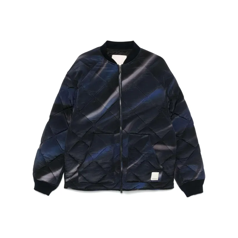 EMPORIO ARMANI Spray Paint Effect Quilted Jacket-0