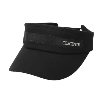 DESCENTE Cotton, Polyester, Linen Sun Protection Hats Women's Black