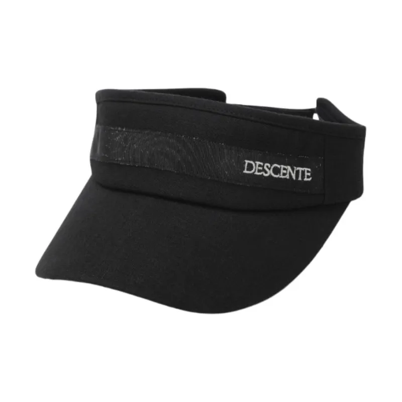DESCENTE Cotton, Polyester, Linen Sun Protection Hats Women's Black-0