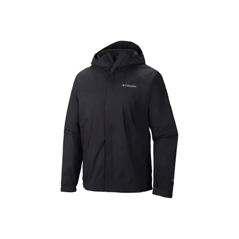 Columbia CABOT TRAIL Waterproof And Windproof Windbreaker Jacket Unisex Black-0