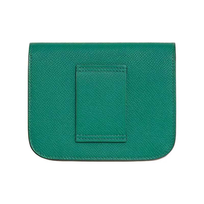 HERMES Constance Slim Epsom Calfskin Fanny Pack Women's U4 Vert Vertigo Dazzling Green/Velour Green-1
