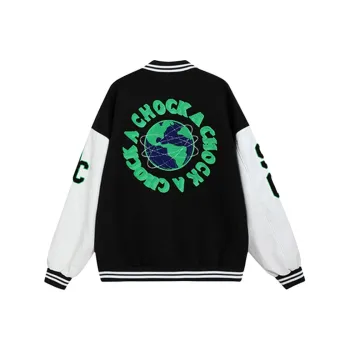 A Chock Baseball Jacket Unisex Black