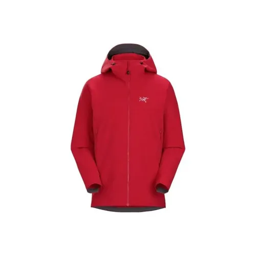 Arcteryx BETA Water Resistant Windproof UV Protection Breathable Wear Resistant Windbreaker Jacket Men's Vintage Red
