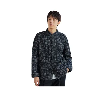Tonlion Denim Jackets Men Carbon Black