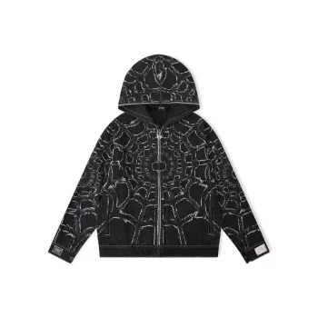 Revenge Denim Jacket Unisex Black