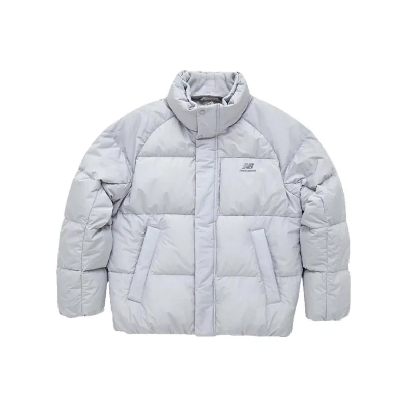New Balance Down Jacket Unisex Light Gray-0