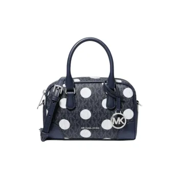 MICHAEL KORS Artificial Leather Shoulder Bag, Crossbody Bag, Handbag Extra Small Women's Marine Blue & White