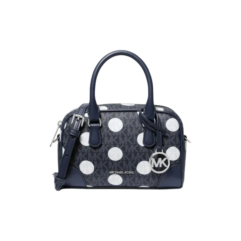 MICHAEL KORS Artificial Leather Shoulder Bag, Crossbody Bag, Handbag Extra Small Women's Marine Blue & White-0