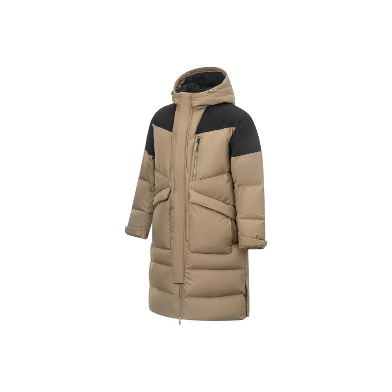 LiNing Sports Life Collection Down Jacket Men's Light Chestnut Brown-0