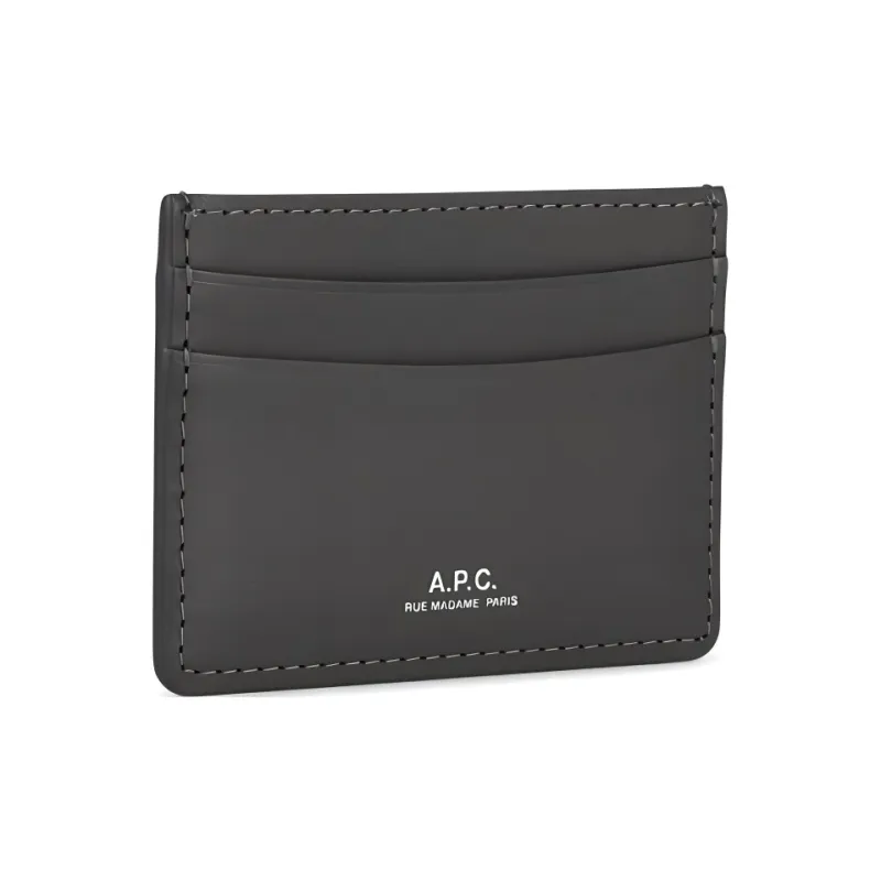 A.P.C André Logo Stamp Card Holder-1