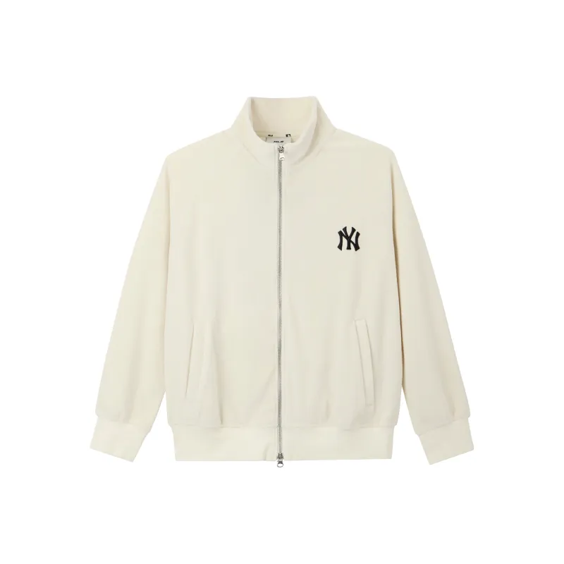 MLB New York Yankees Velvet Jackets Unisex White-0