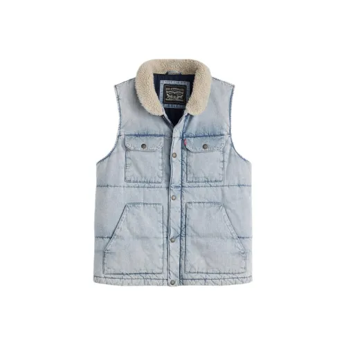 Levis Vests Men Light Blue