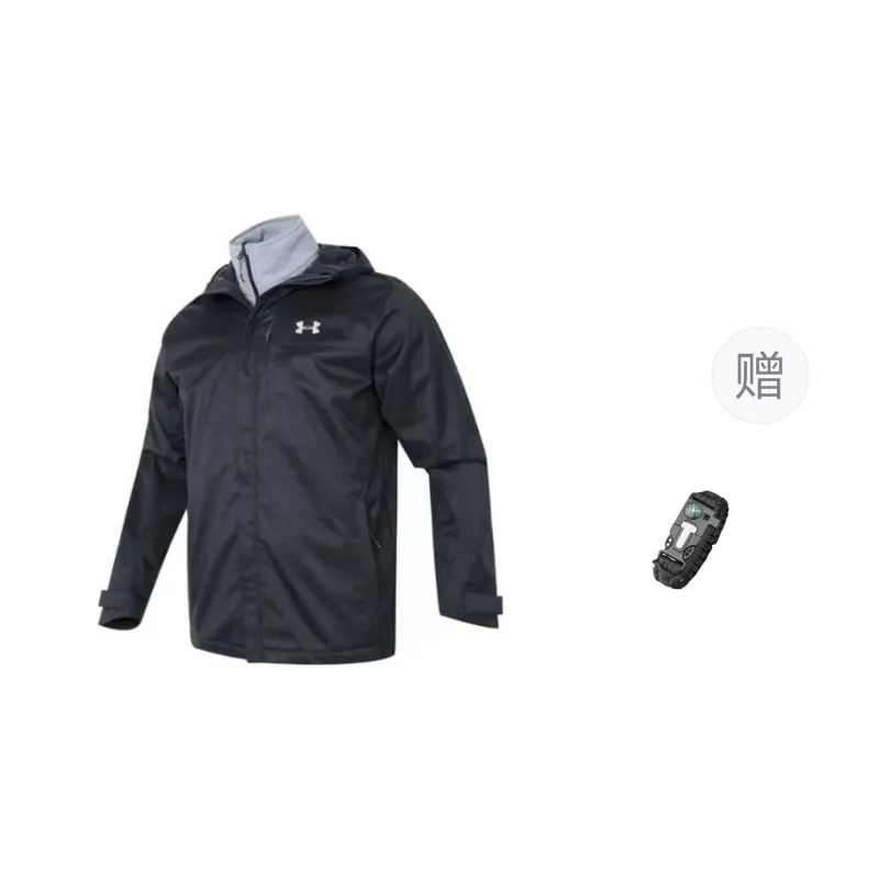 Under Armour Jackets Coats Men's Black Comes With Survival Wristbands-0