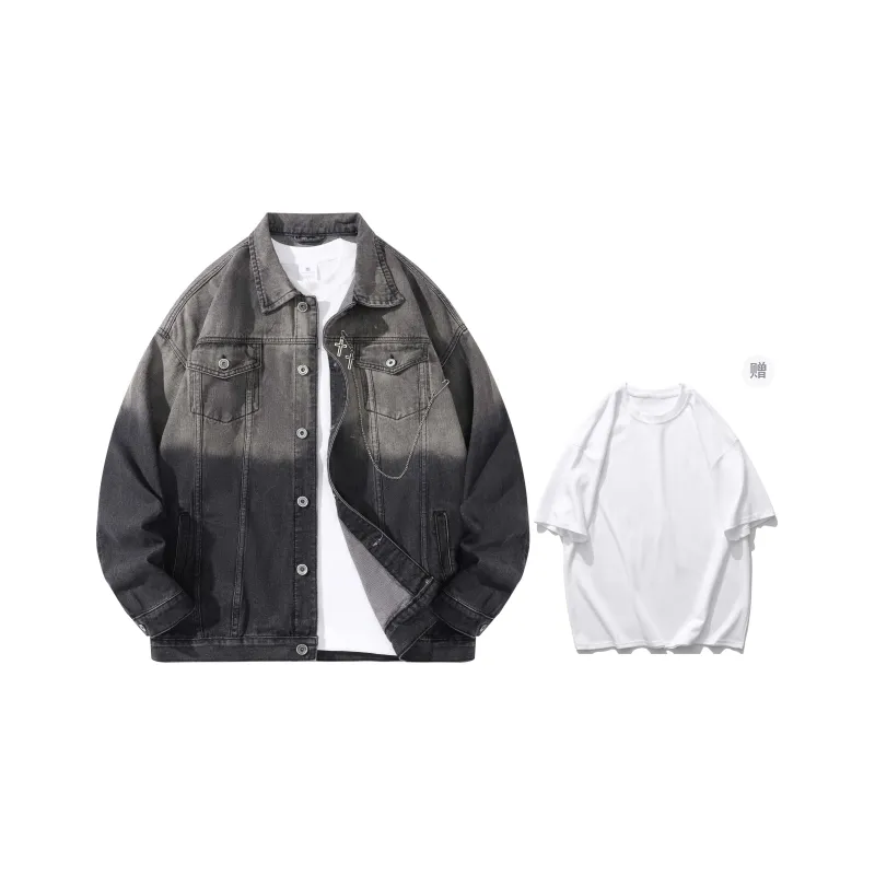 A.X.S.K Denim Jackets Unisex-2