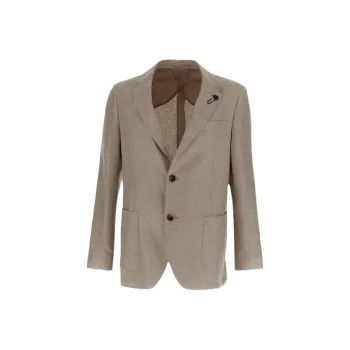 LARDINI Single breasted Checked Blazer