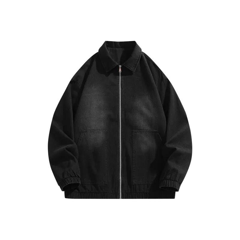 VniVerseVClub Denim Jacket Unisex Vintage Black-0