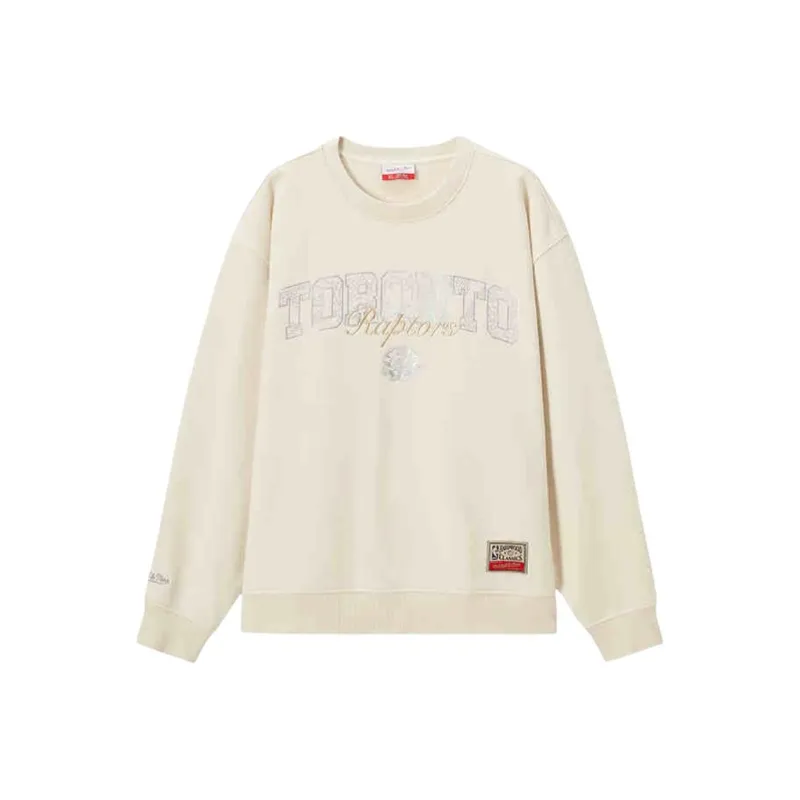 Mitchell & Ness x NBA Toronto Raptors SS25 Sweatshirt Unisex Ecru-0