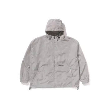 A BATHING APE Solid Color Nylon Hooded Jacket