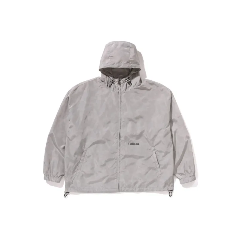 A BATHING APE Solid Color Nylon Hooded Jacket-0