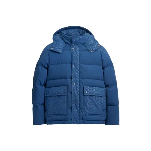 COACH Down Jackets Men Blue