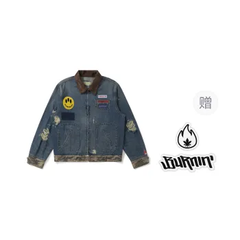 BURNIN Denim Jacket Unisex Denim Blue