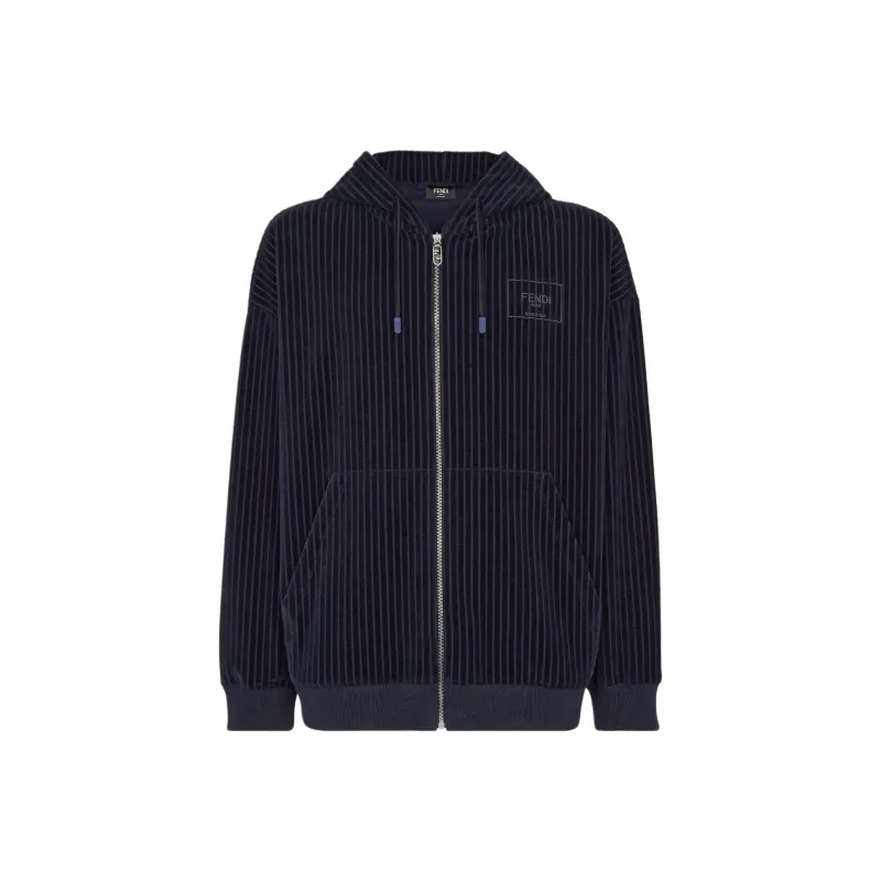 FENDI FW24 Jackets & Coats Men's Blue-0