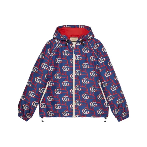 GUCCI Jackets Men Blue