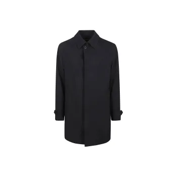Ermenegildo Zegna Concealed Front Fastened Long Sleeved Coat