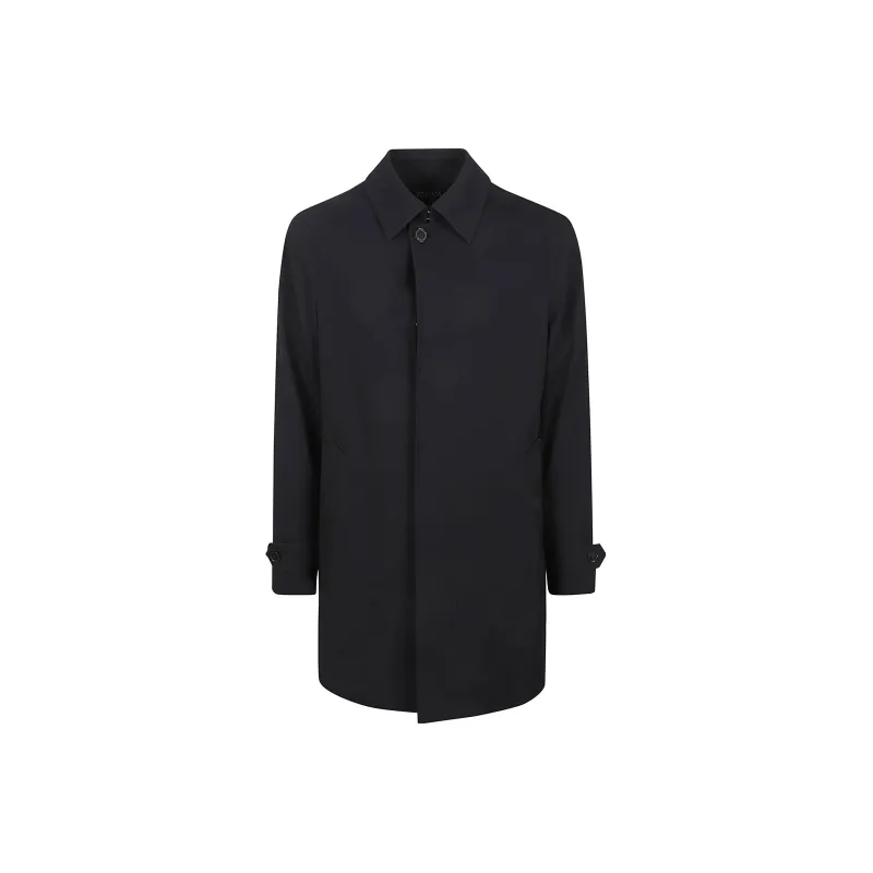 Ermenegildo Zegna Concealed Front Fastened Long Sleeved Coat-0