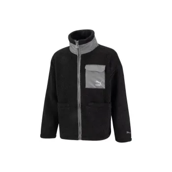 PUMA Patch Pocket Sherpa FW22 Jacket Unisex Black