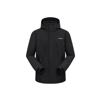 TOREAD Water Resistant Windproof Breathable Wear Resistant Windbreaker Jacket Unisex Black
