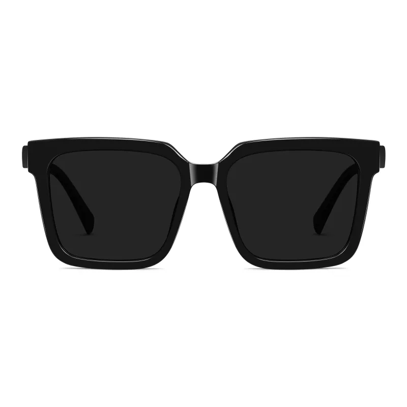 Wood Premium TR/Memory Plastic Square Sunglasses Unisex-1