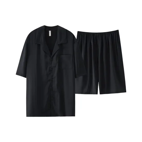 XIAFENYAN Pajama Set Unisex Black