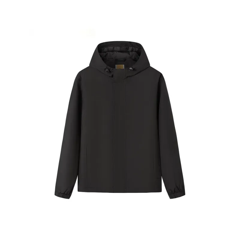 Timberland Water Resistant Windproof Wear Resistant Windbreaker Jacket Men's Black-0