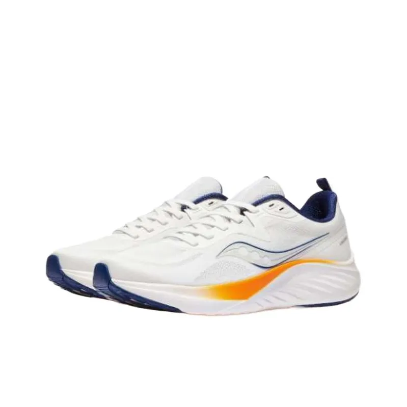 Saucony LANCER 3 Anti Slip Wear Resistant Low Top Casual Training Running Shoes Unisex White-1