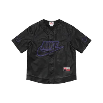 Supreme Nike Leather Baseball Jersey