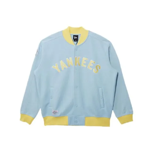 New Era Baseball Jacket Unisex Light Blue