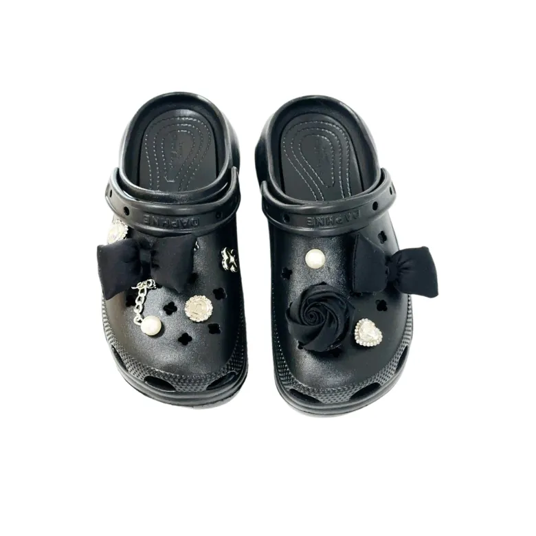 DAPHNE Perforated Door Collection Clogs Women's-5