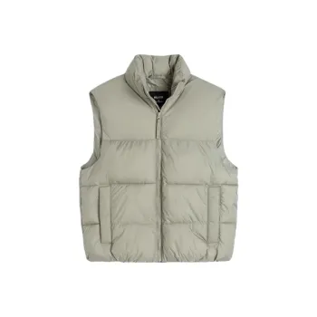 Hollister Vests Men Khaki