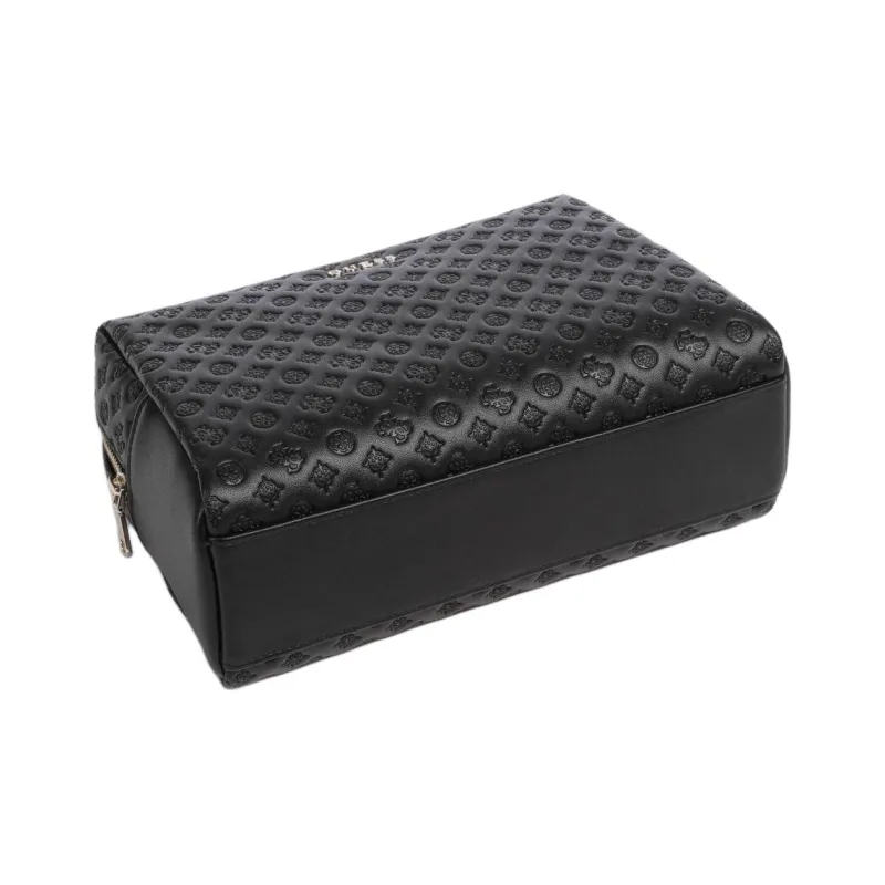 GUESS Polyurethane Makeup Bag Women's Black-2