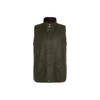 BARBOUR X Baracuta Waxed Button Up Gilet